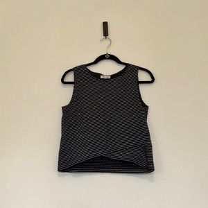 Madewell striped crop top